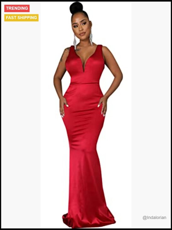 Polyester and Spandex One Shoulder Bodycon Formal Dress Mermaid Floor Length - Picture 2 of 7